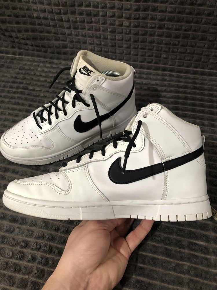 NIKE DUNK RETRO (39-40) 25-25.5см High кеды кроссовки мужские белые