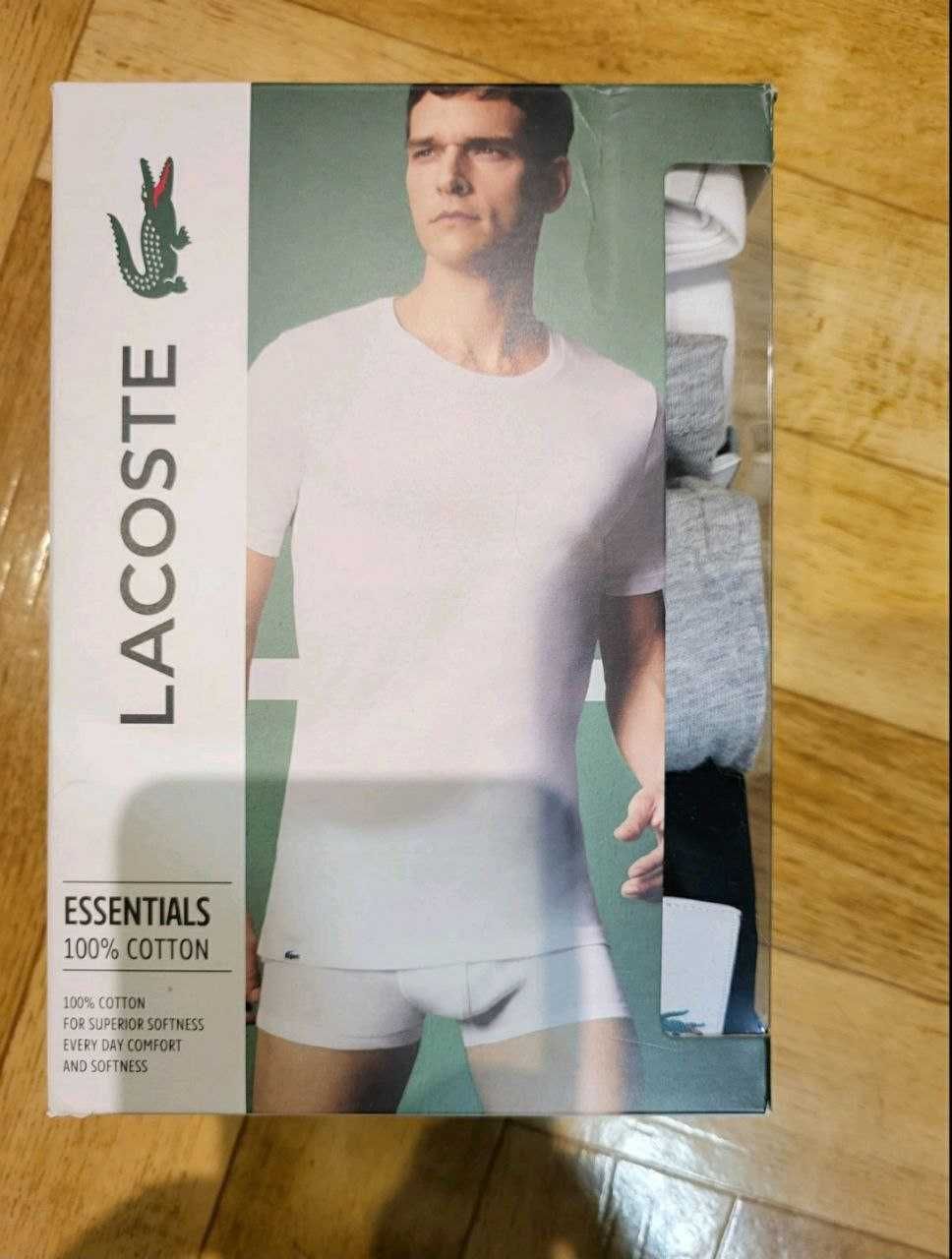 Футболка, набор футболок Lacoste 3 шт. Размеры (S, М)