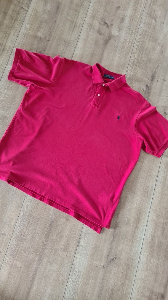 Polówka Koszulka Polo Ralph Lauren. Czerwona. XXL. Drip y2k Swag