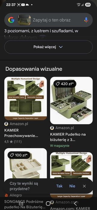 Szkatułka na biżuterie