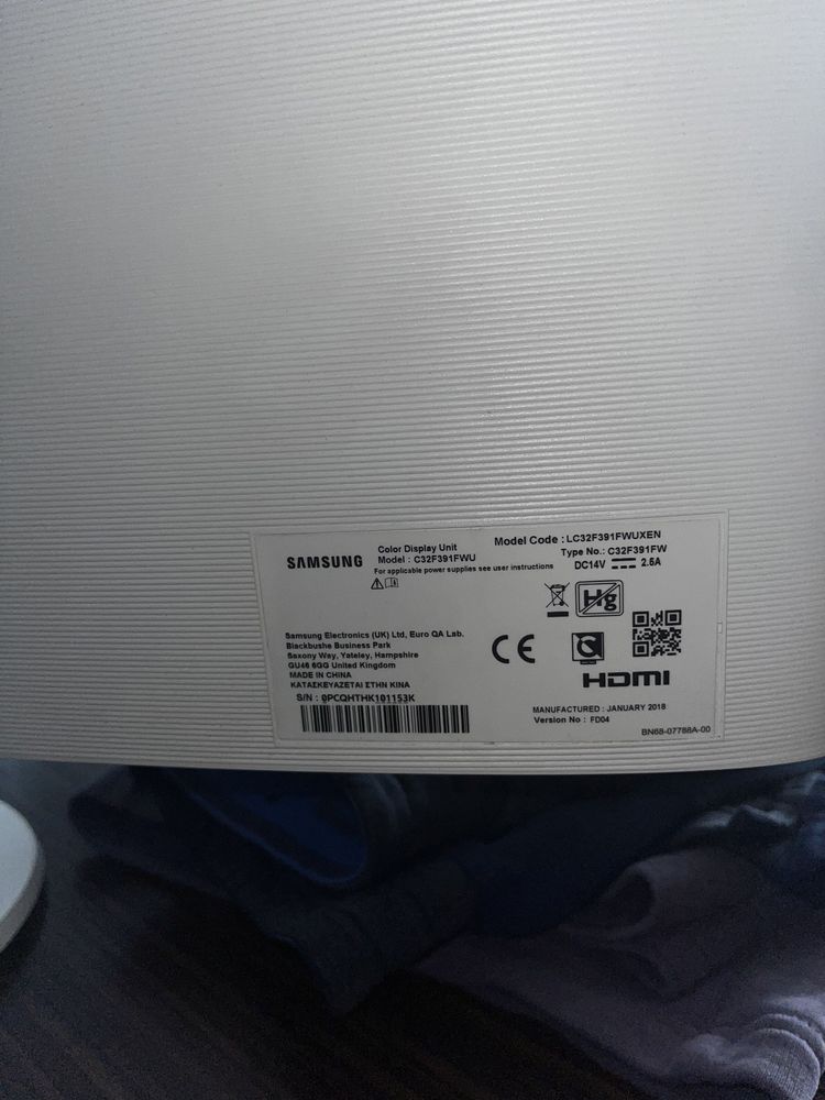 Monitor Samsung c32f391fwu lekko uzywany okazja