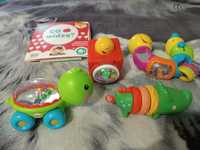 Zabawki sensoryczne  Fischer Price żółw ,krokodyl klocek
