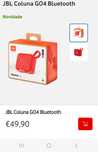 Coluna jbl go4 nova