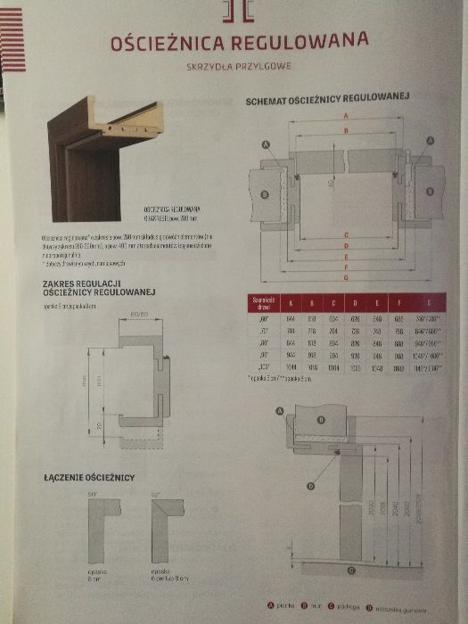 Ościeżnica regulowana przylgowa ERKADO , okleina SOFT, kolor orzech.