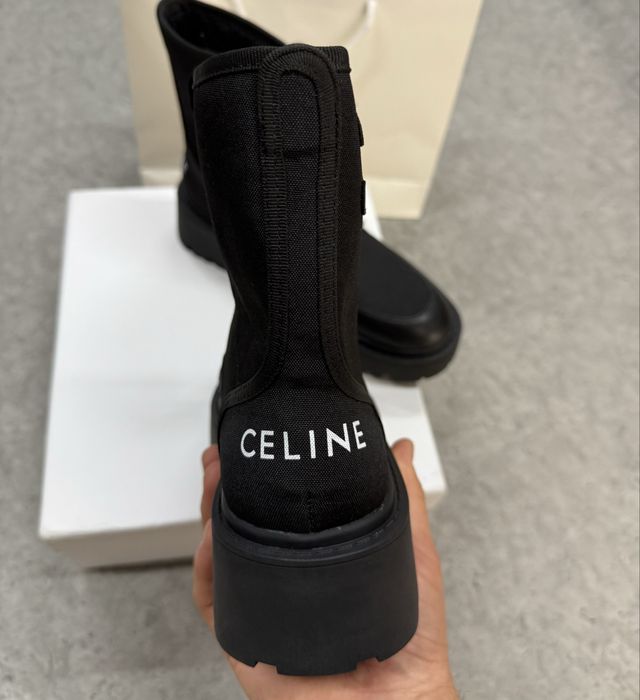 Жіночі ботинки черевики Celine bullky laced челси зимові