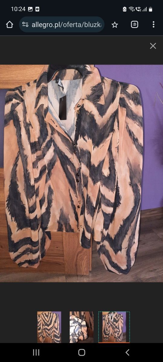 Koszula lady drama s zebra