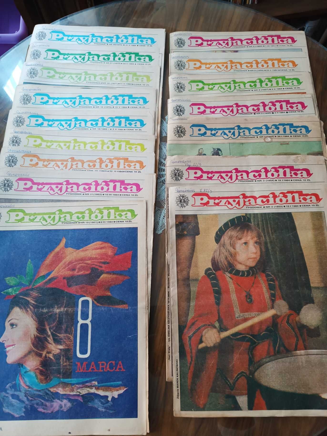Czasopismo Przyjaciółka 1984r. 38 numerów