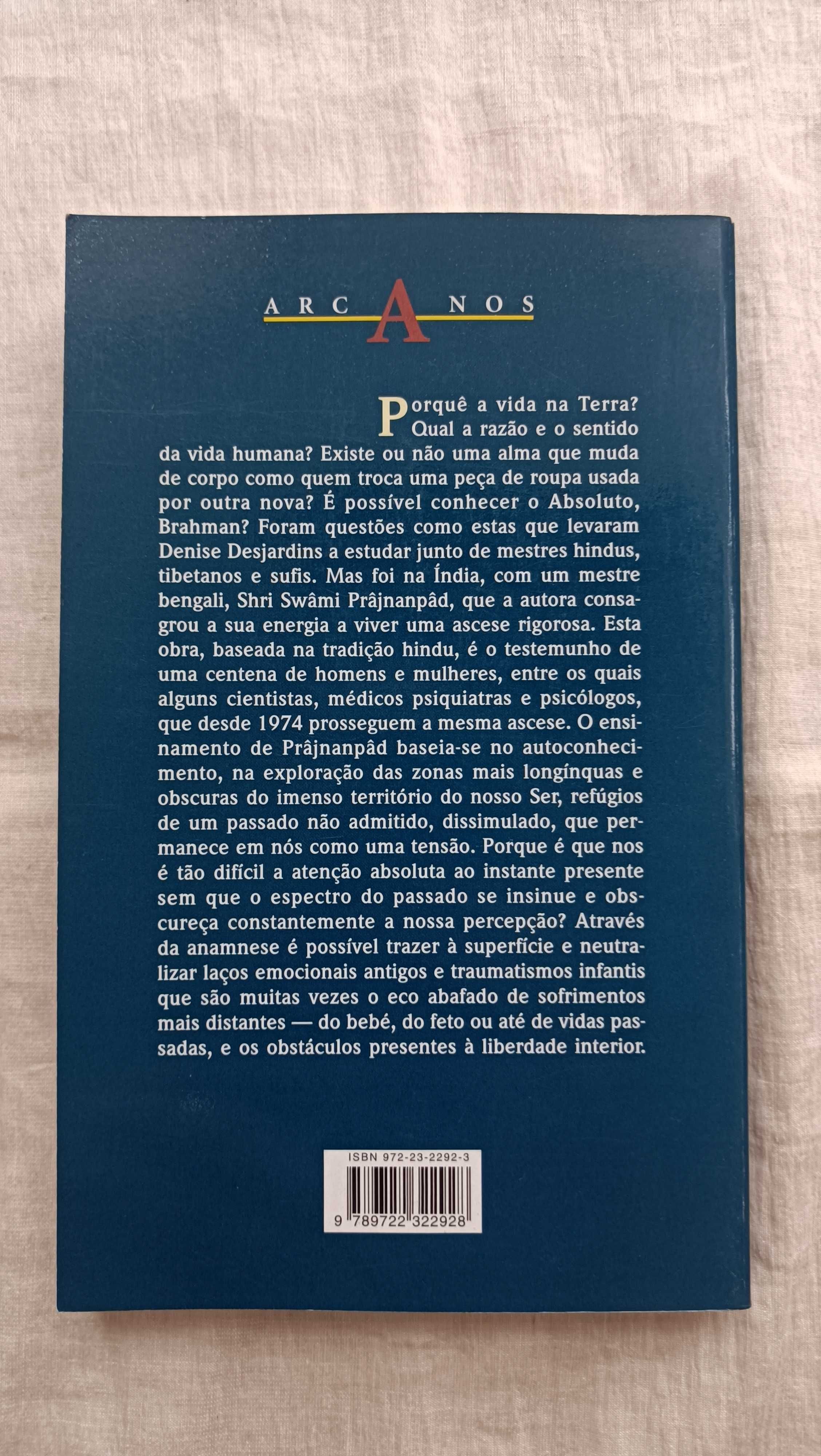 Livro A Memoria das Vidas Anteriores de Denise Desjardins, Portes incl