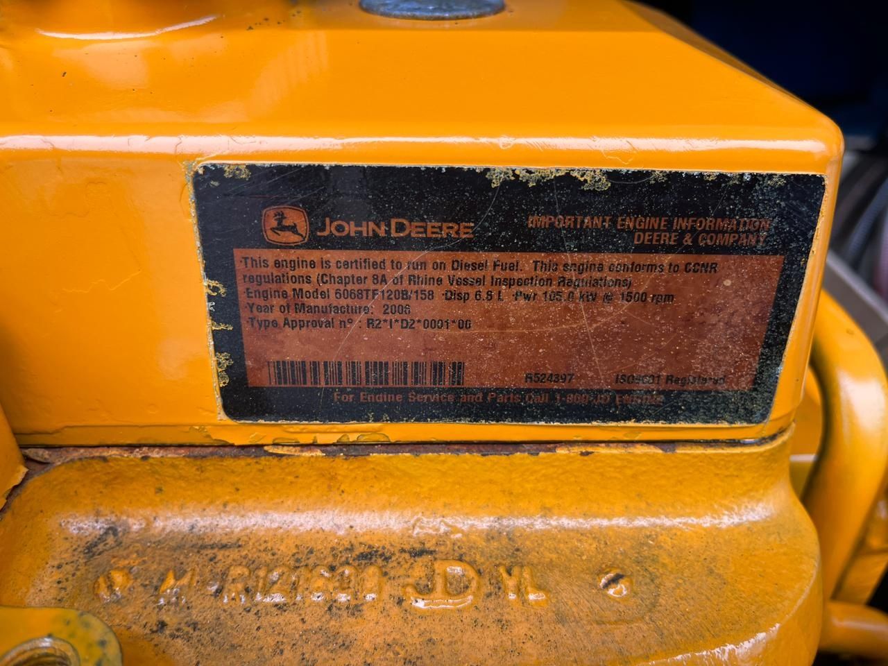 Silnik john deere 6068, r504850