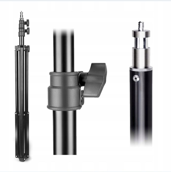 Halogen LED 50W reflektor zewnętrzny, kabel, statyw 80-200cm