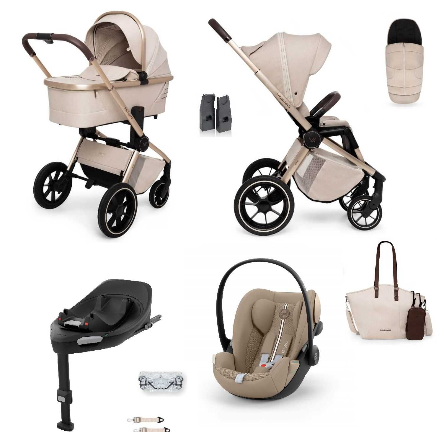 Muuvo Quick BOHO 4w1 wózek uniwersalny ,opcja 3w1, 2w1