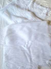 Tecido Pêlo Branco Comprido Sintético