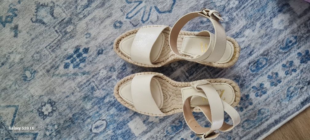 Sandały Zara nowe espadryle na koturnie rozmiar 36