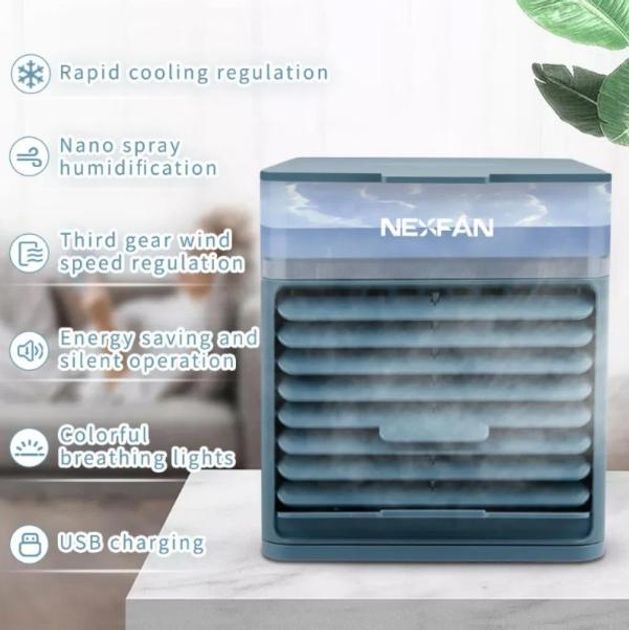 Міні-кондиціонер з LED підсвічуванням, NexFan, охолоджувач повітря