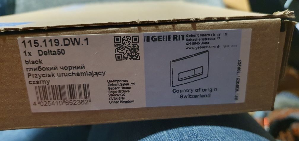 Przycisk spłukujący Geberit Delta