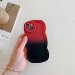 Силиконовый чехол для Apple iPhone 14 Pro Красно-черный