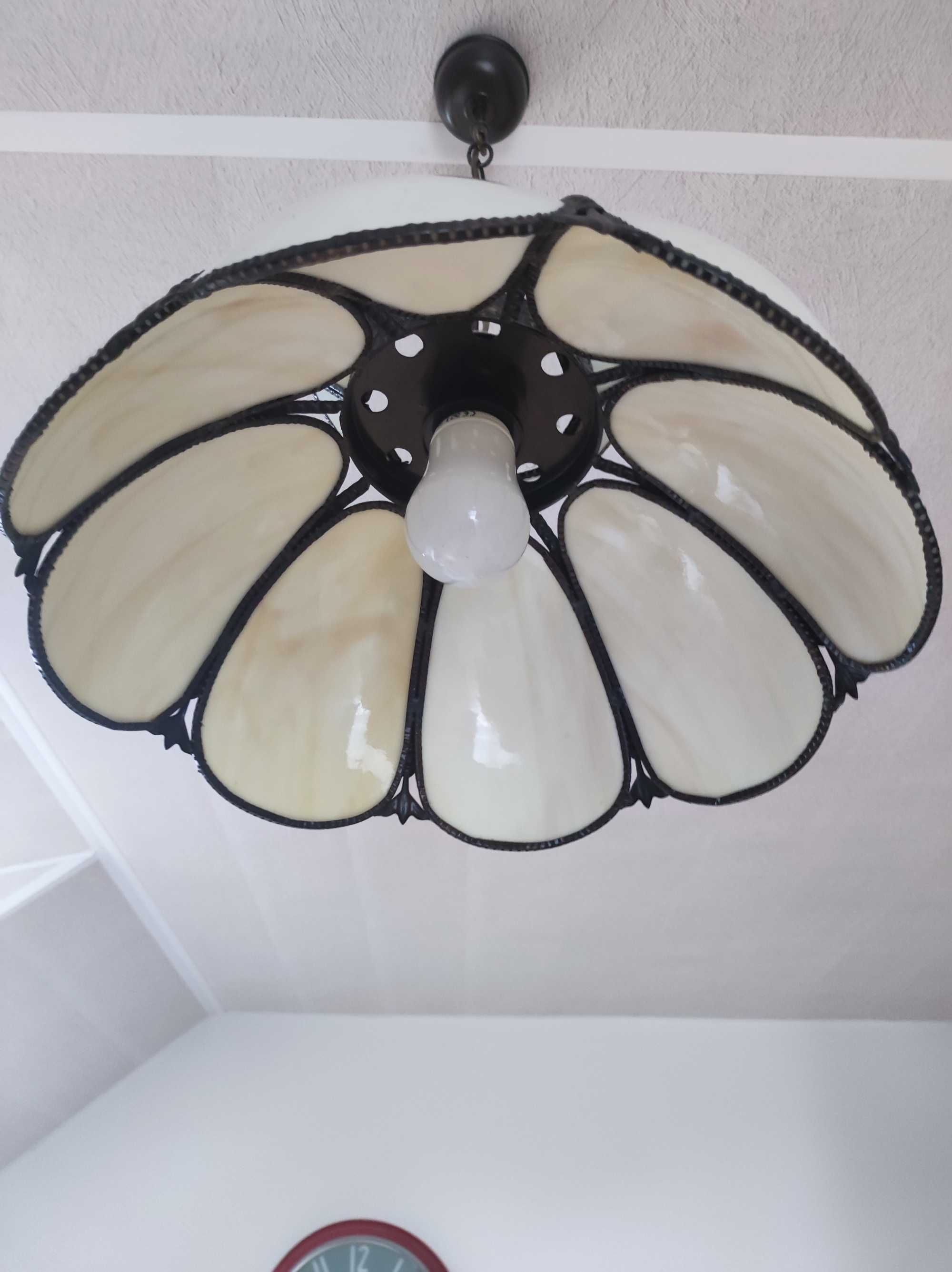 Lampa witrażowa Tiffany vintage
