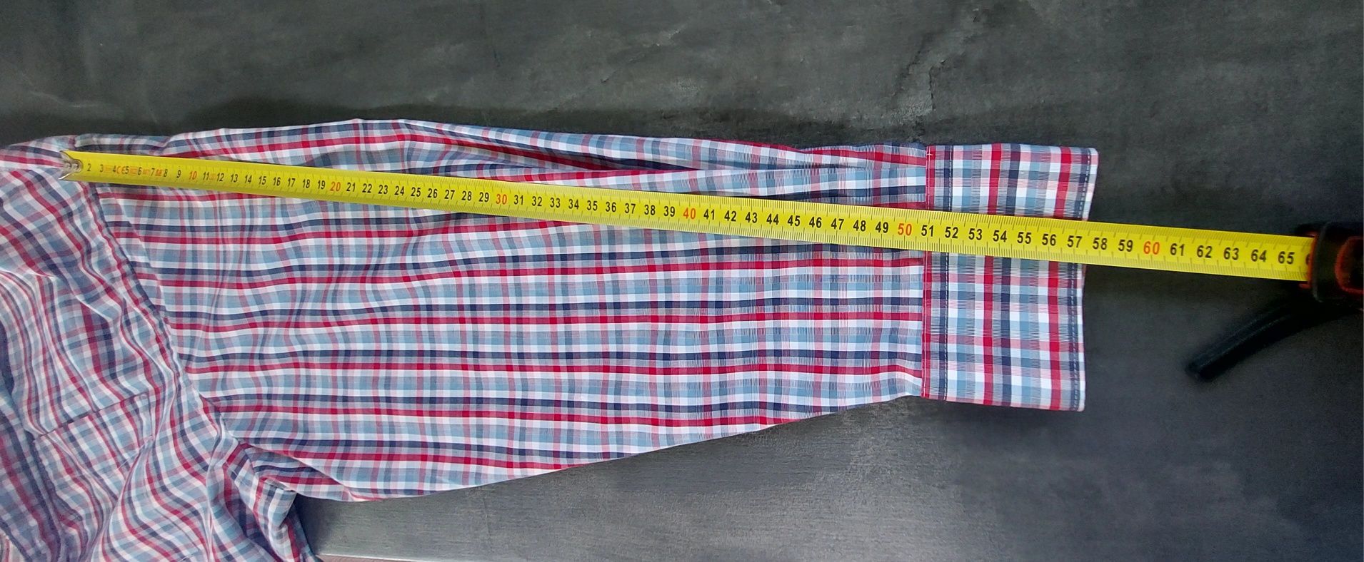 Męska koszula w kratkę w rozmiarze XL w