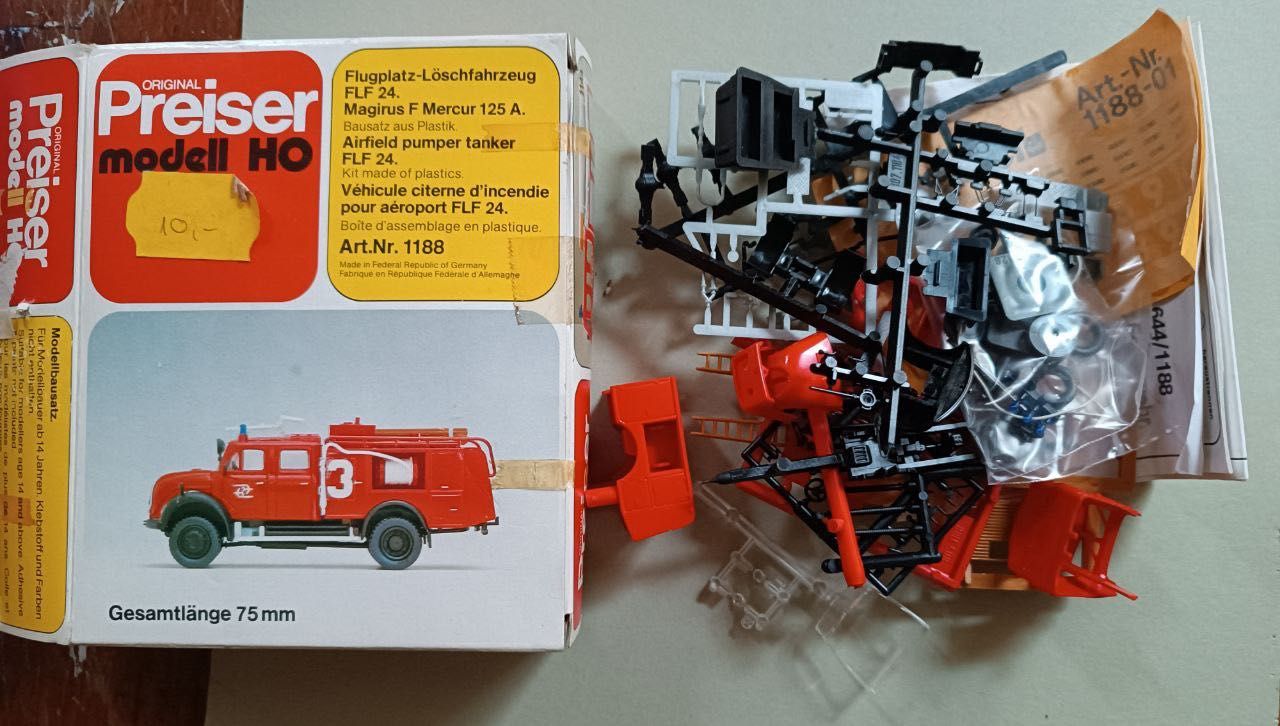 Piko Preiser модель пожарной машины масштаб 1:87 Н0.