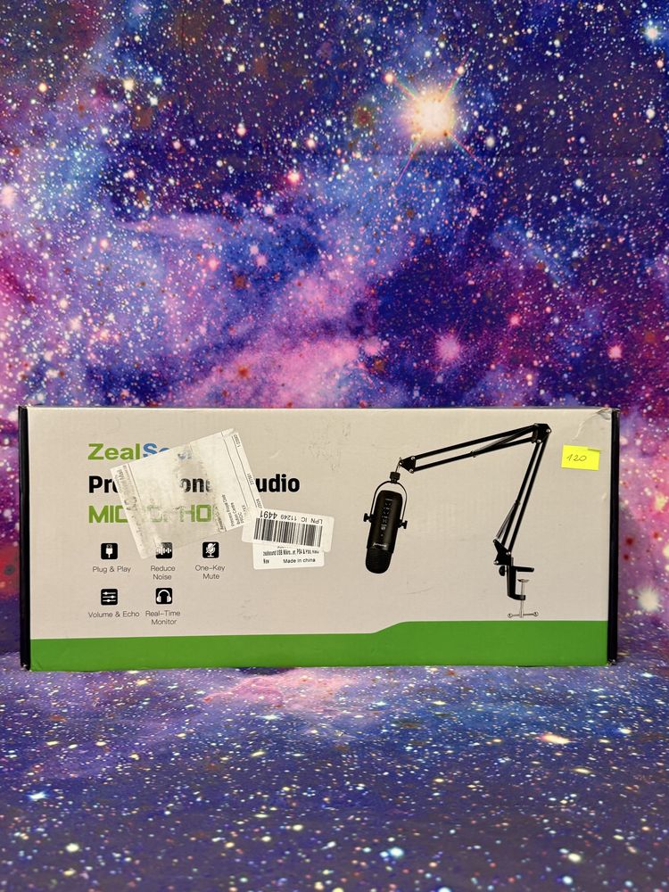 Zestaw mikrofonowy pojemnościowy podcast USB z wysięgnikiem