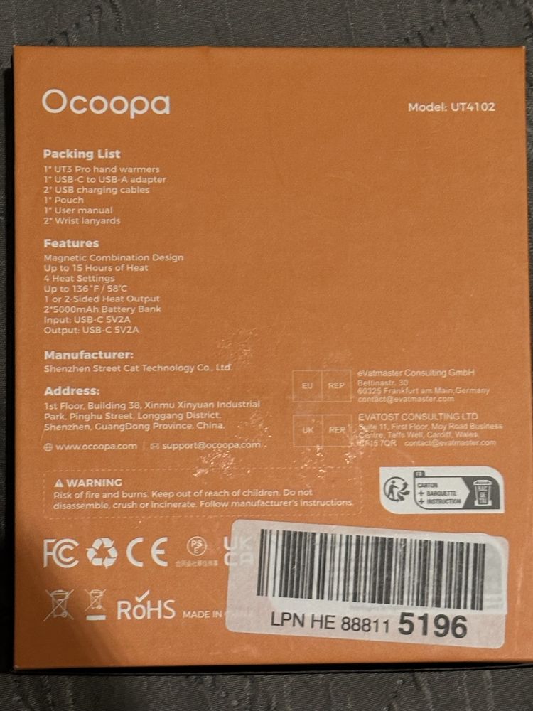 Ogrzewacz do rąk zestaw 2szt.