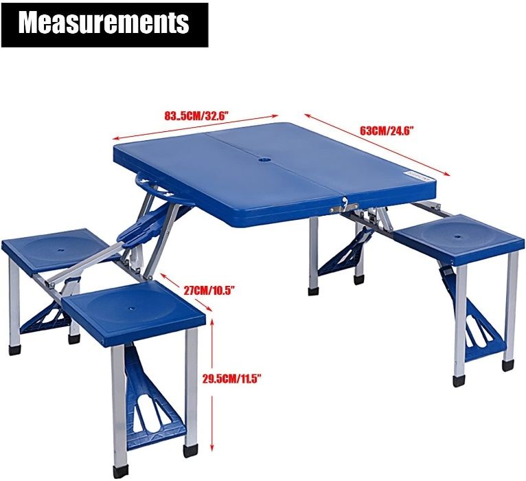 stolik kempingowy składany piknikowy turystyczny walizka