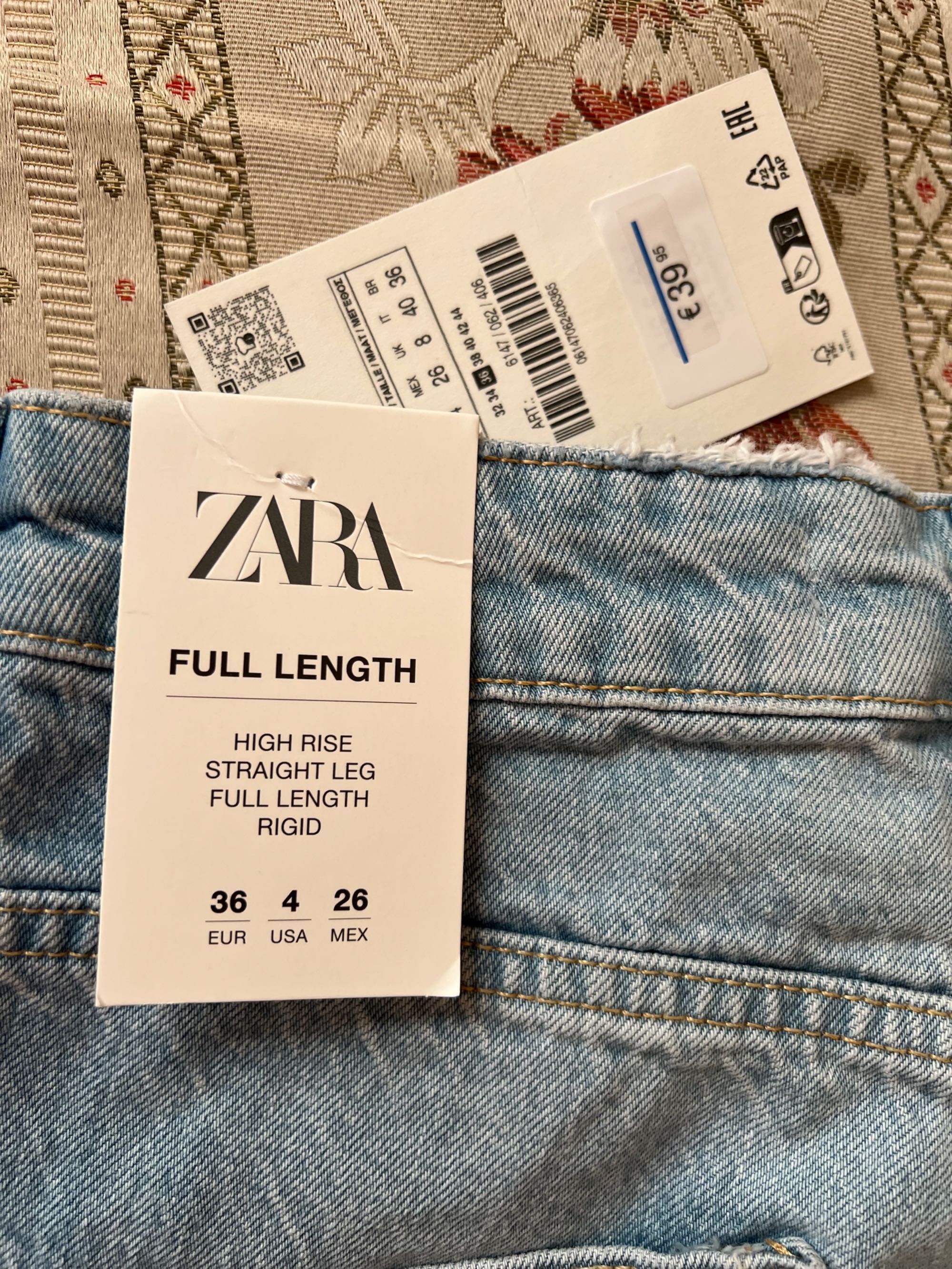 Джинси Zara нова колекція прямі 36 розмір