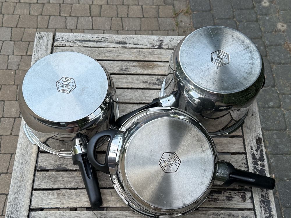 Zestaw szybkowarów Fissler Vitavit o poj. 2,5 / 4,5 /6l plus Wklad !!!