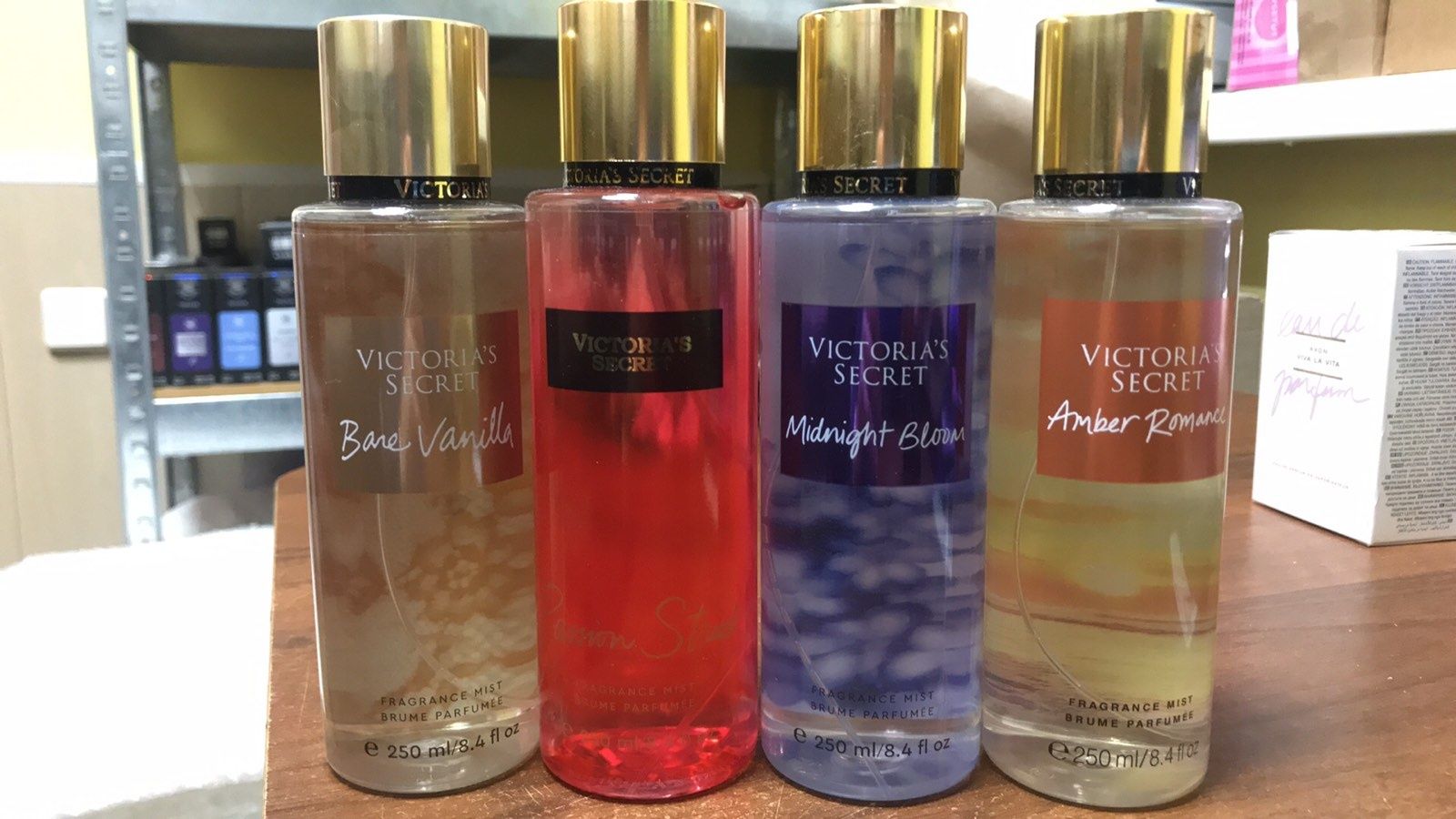 Спрей Victoria's secret midnight bloom, amber romanse, bare vanilla