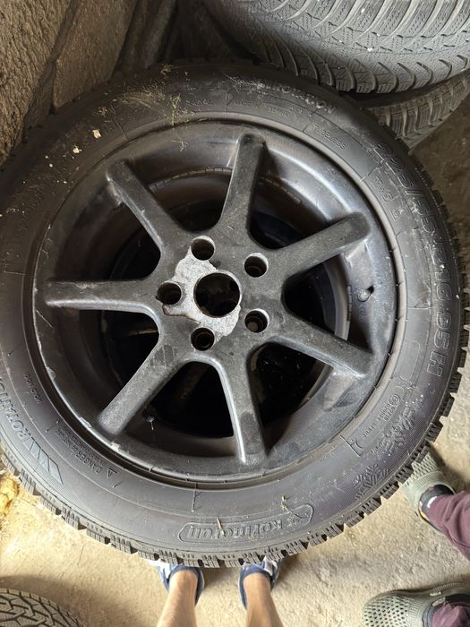 Komplet opon zimowych+felgi do bmw e39