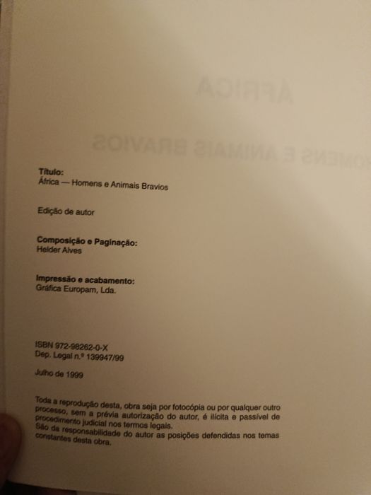 África homens e animais bravios