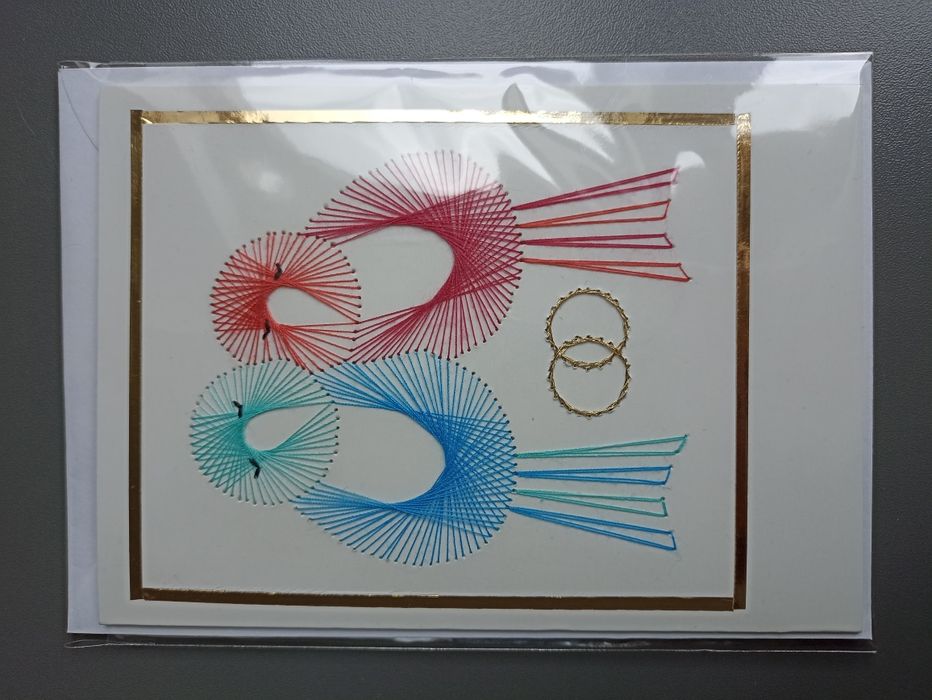 Ręcznie robiona kartka na ślub