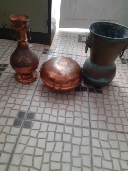 Mais 3 Peças em cobre/latão