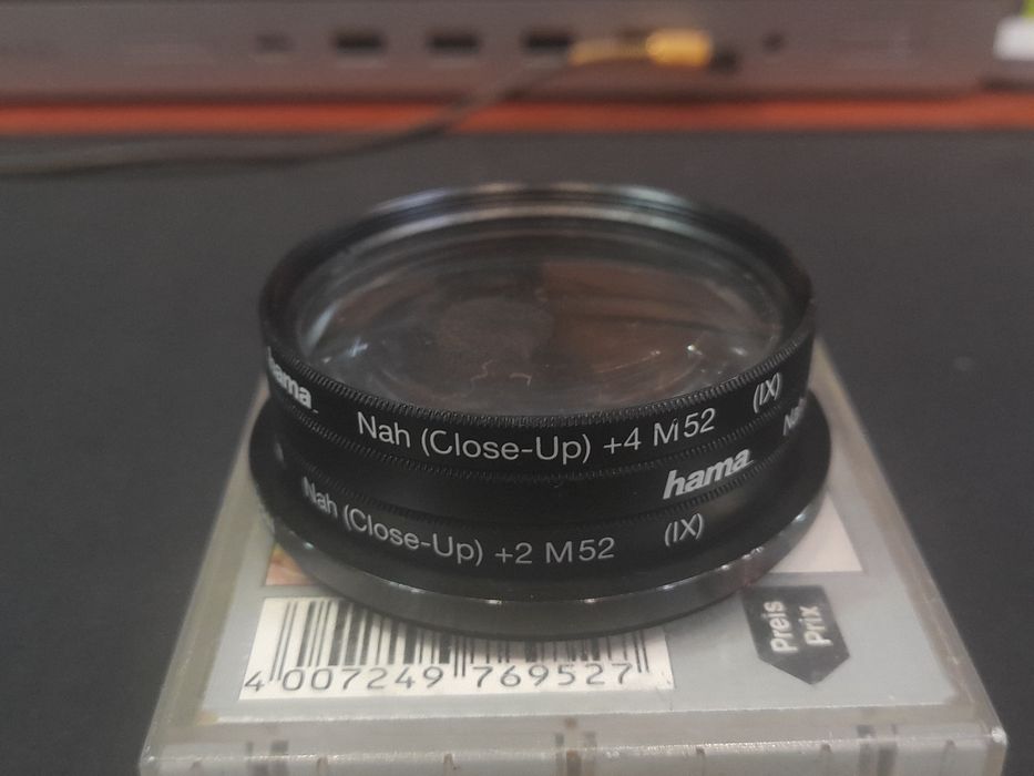 Vendo 3 filltros close-Up para 52mm e 58mm