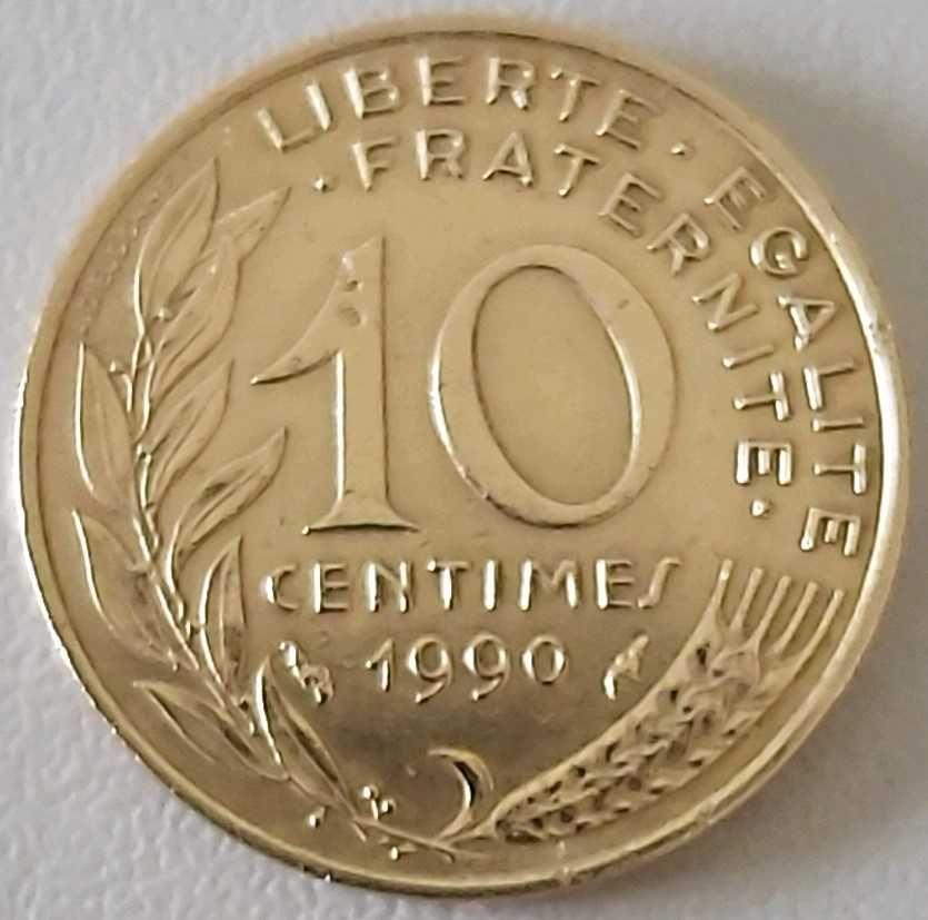 10 Cêntimos de 1990, França