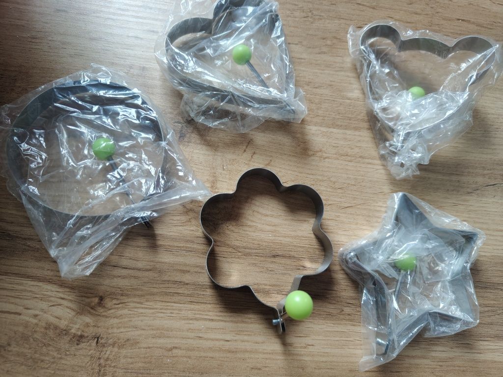 Nowe foremki 5 sztuk serduszko gwiazdka Miki do jajek ciastek