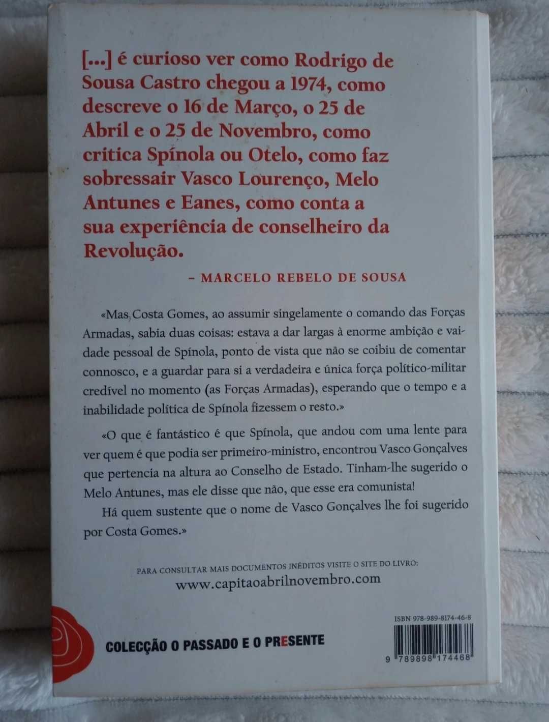 "Capitão de Abril, Capitão de Novembro" de Coronel Sousa e Castro