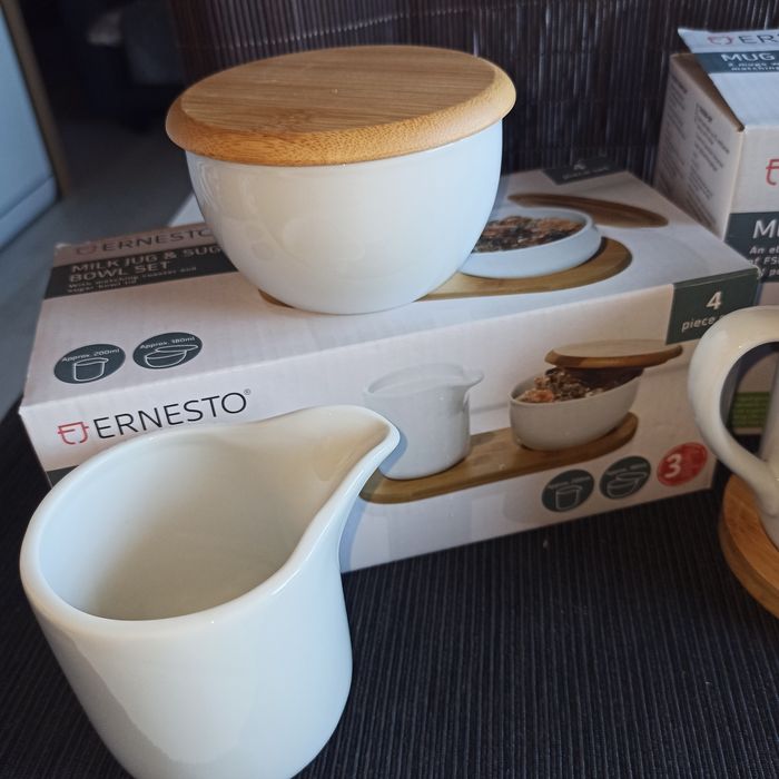 NOWY zestaw ERNESTO. Akcesoria do herbaty lub kawy