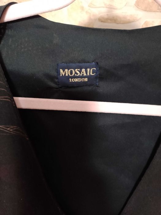 (XL) Mosaic London/Ekskluzywna kamizelka garniturowa z patką z Londynu