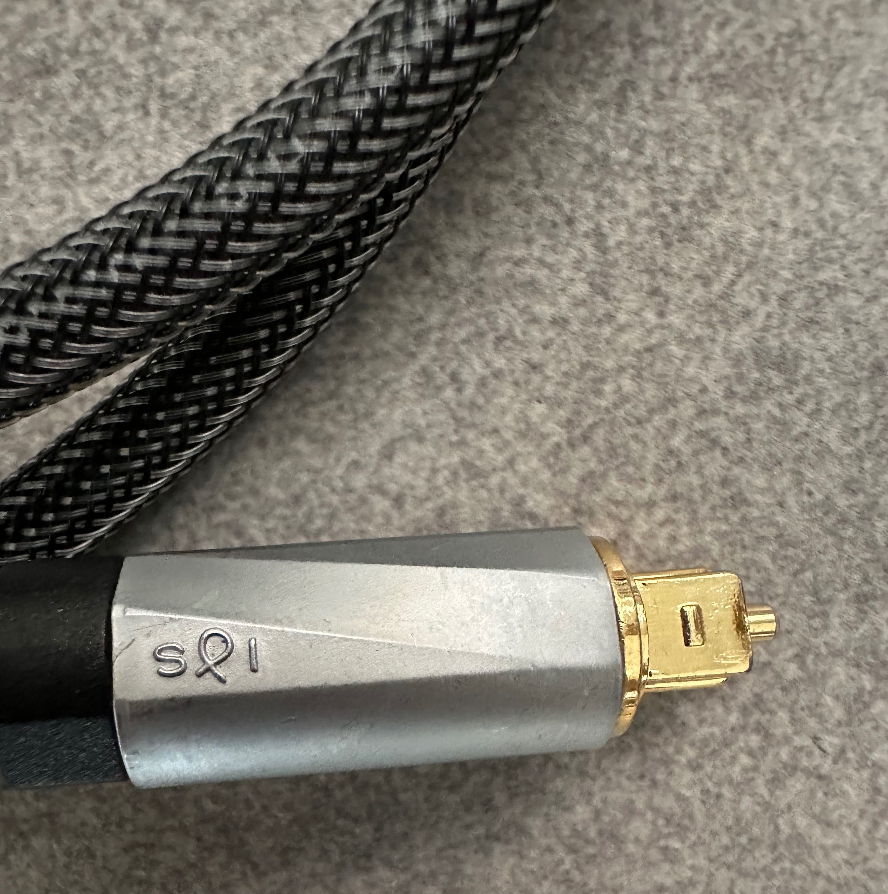Kabel optyczny audio Toslink 1m z przejściówką mini-Toslink