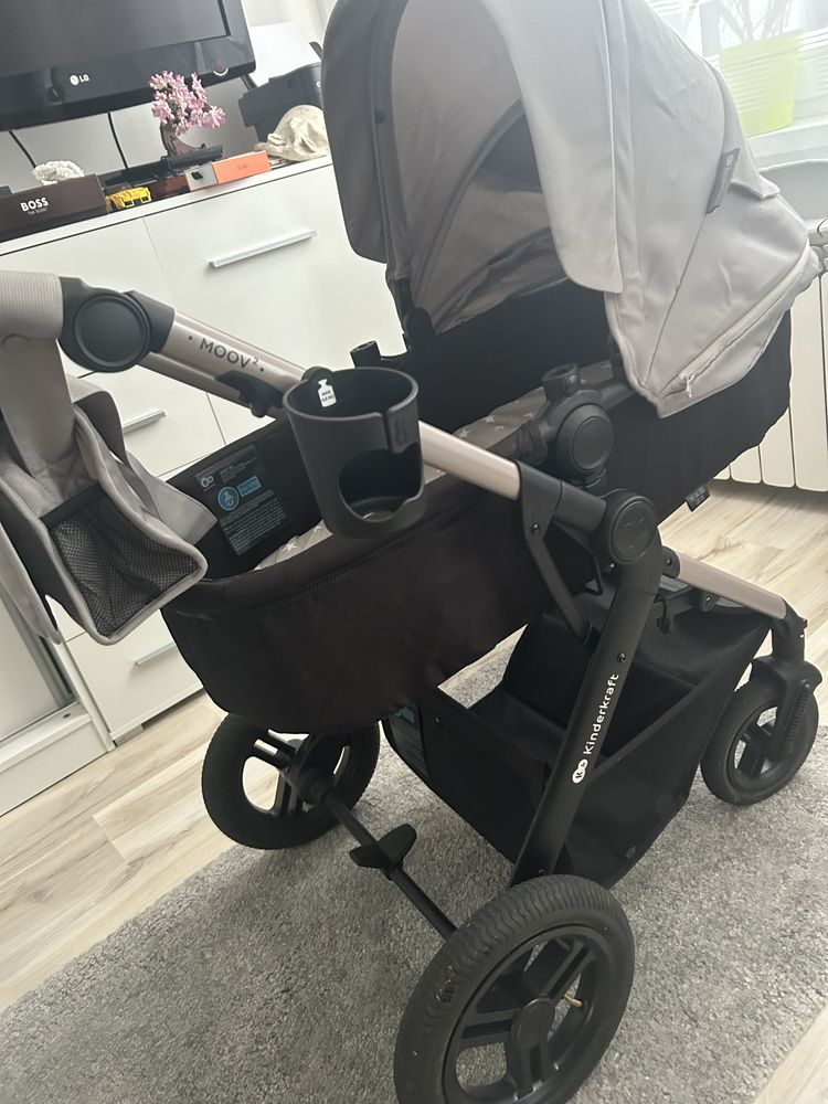 Wózek wielofunkcyjny 3 w 1 MOOV 2 AIR Kinderkraft z fotelikiemMINK PRO