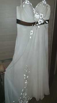 Suknia ślubna ecru rozmiar 42   169 cm wzrostu