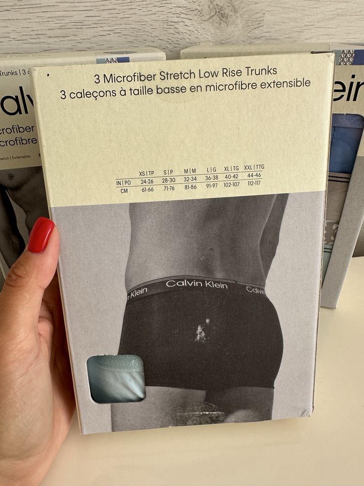 Чоловічі труси боксери Calvin Klein модель trunk пак 3 штуки