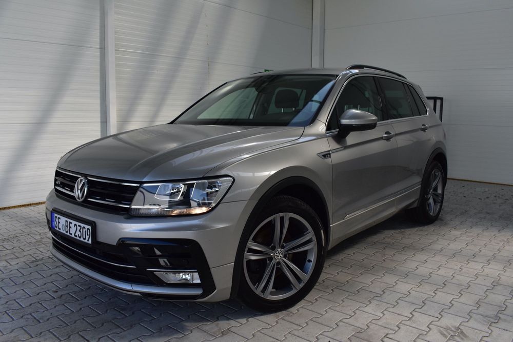 Volkswagen Tiguan R-line, lane assist, Ori przebieg, Serwis, Zadbany, Klima 3 strefy