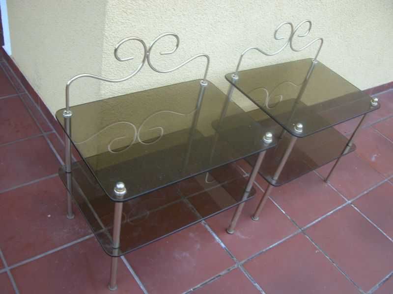 szafki nocne ze szkłem