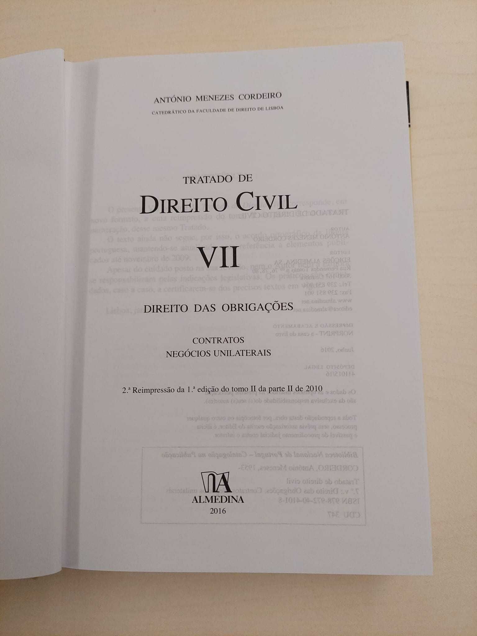 Tratado de Direito Civil - Menezes Cordeiro