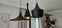 zestaw 3 lamp sufitowych