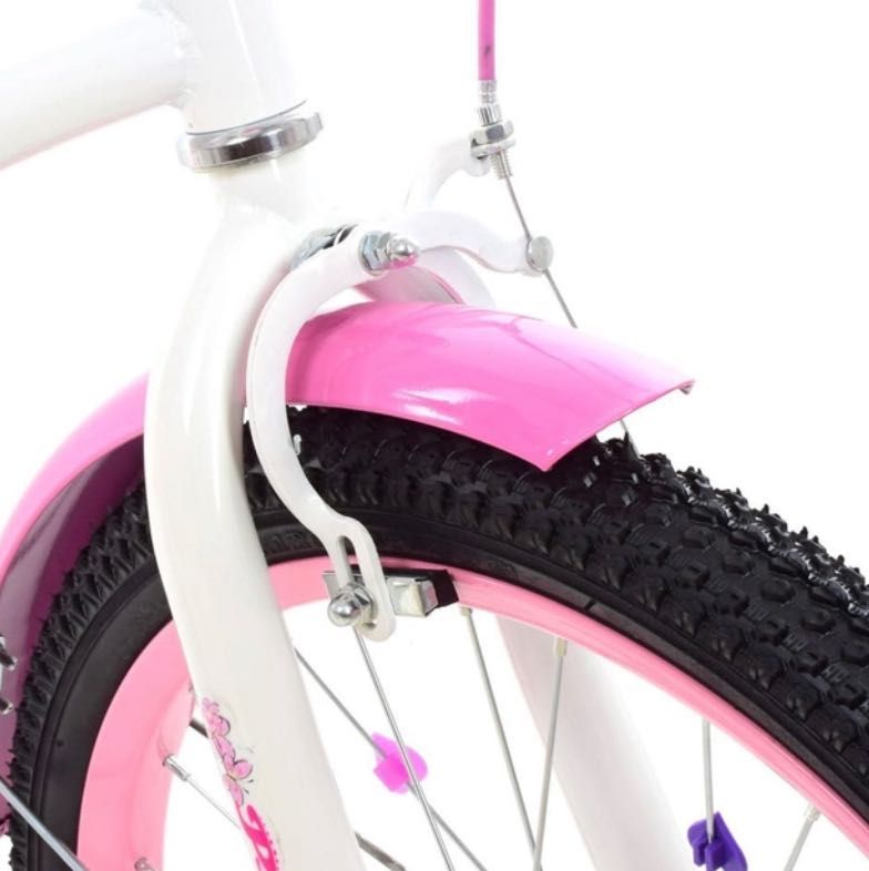 Велосипед Profi 20” бело-розовый для девочек 6-11 лет