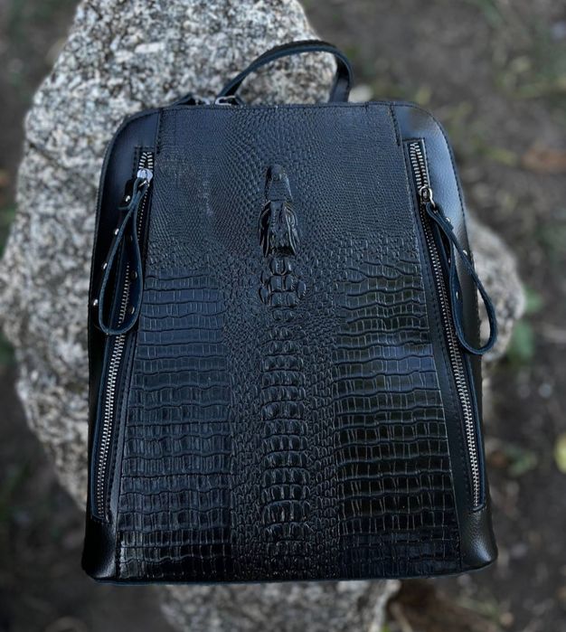 Рюкзак - сумка шкіряний