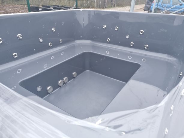 Jacuzzi kwadrat największy 2.45x2.2 m hydromasaż Spa ogrodowe